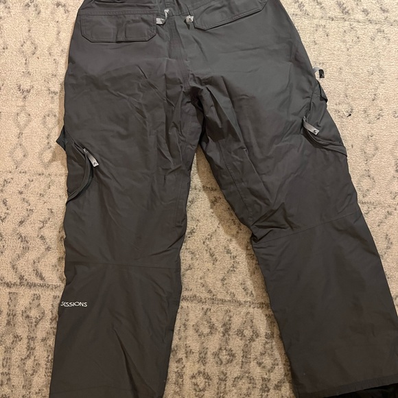 Sessions (unisex) dark gray ski pants - Picture 3 of 4